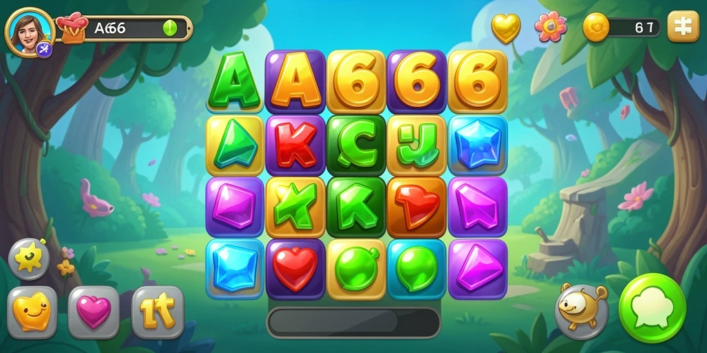 Tampilan gameplay AA666 yang penuh warna dan menarik.