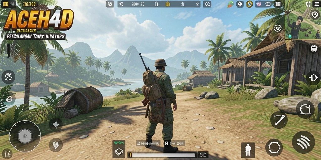 Screenshot menampilkan petualangan seru di dunia terbuka ACEH4D.