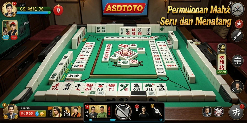 Tampilan gameplay ASDTOTO yang menampilkan keseruan permainan Mahjong.