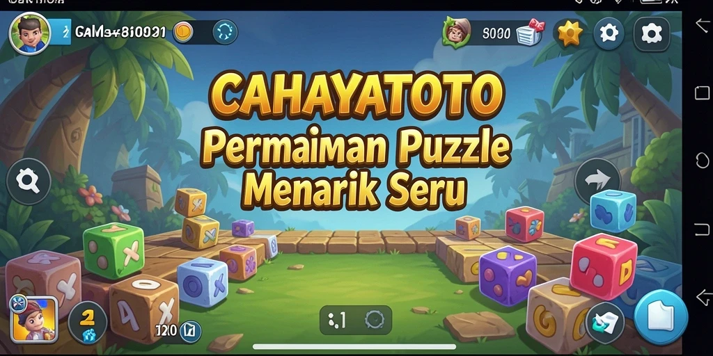 Tampilan gameplay menantang di CAHAYATOTO dengan berbagai puzzle menarik.