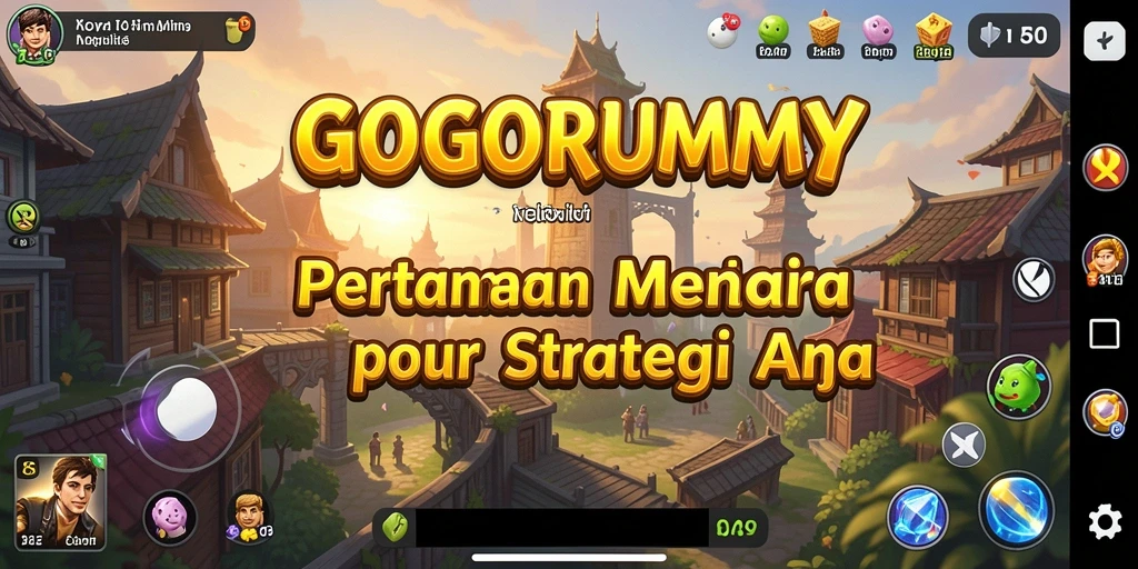 Screenshot utama GOGORUMMY menampilkan aksi pertahanan yang mendebarkan.