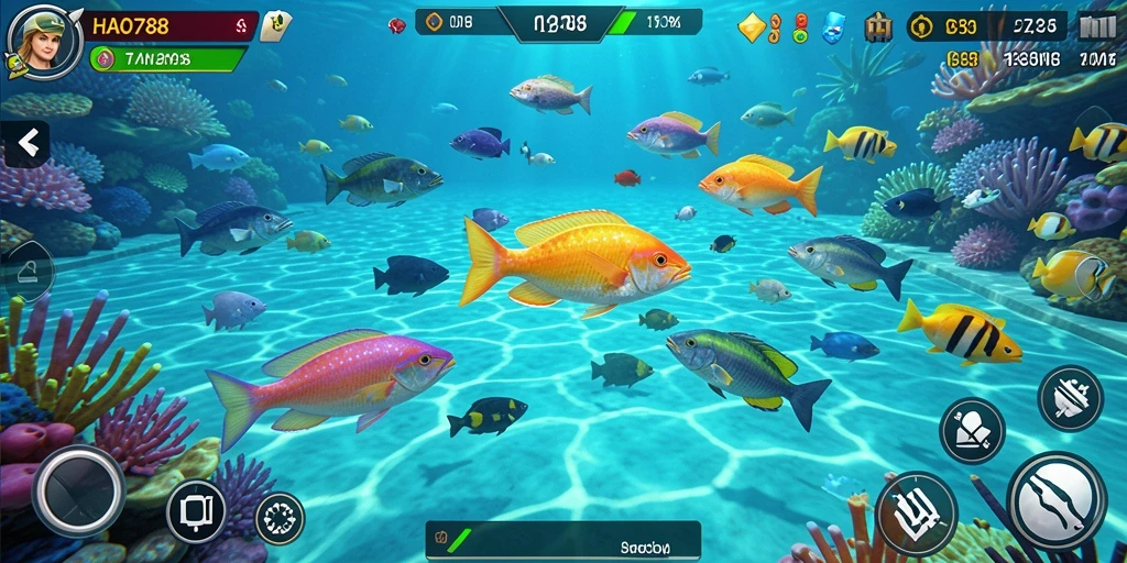 Tangkapan layar gameplay seru Tembak Ikan HAO788.