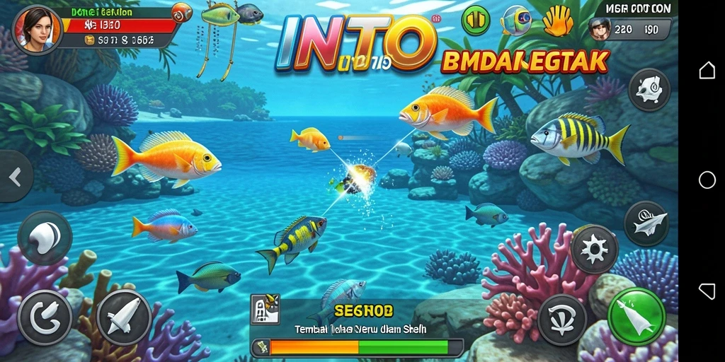 Screenshot gameplay Tembak Ikan yang menarik dan seru.