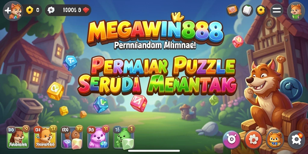 Screenshot utama MEGAWIN888 menampilkan gameplay Puzzle yang menarik.