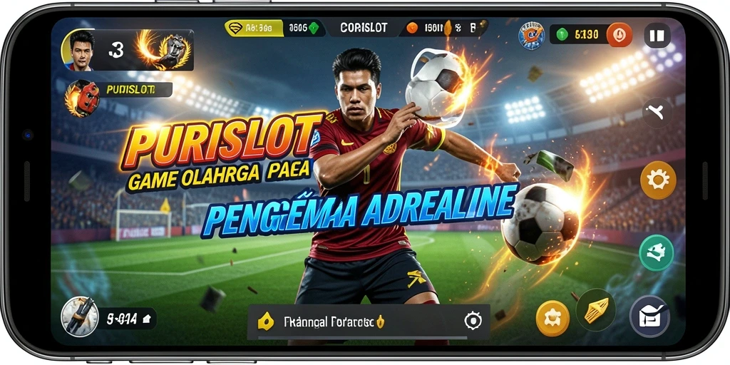 Tampilan gameplay <strong>PURISLOT</strong> yang seru dan mengasyikkan dalam pertandingan olahraga.