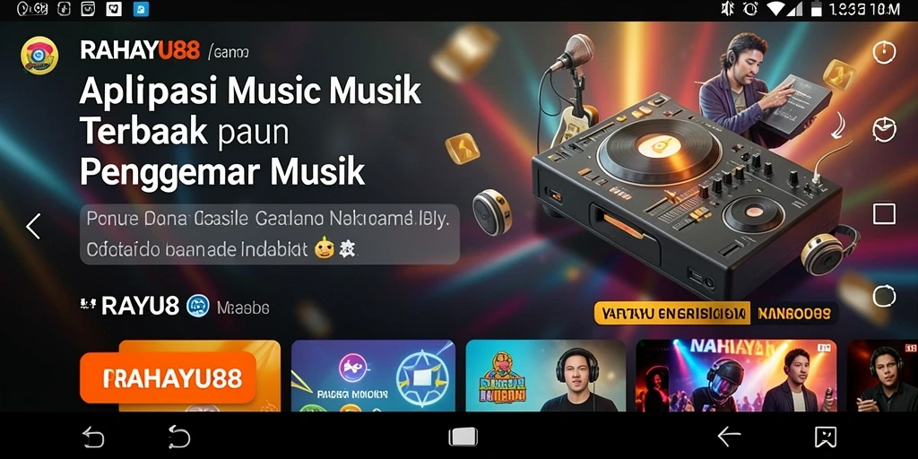 Screenshot RAHAYU88 menampilkan antarmuka musik yang menarik dan intuitif.