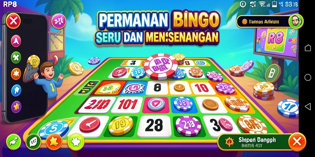 Tampilan menarik saat bermain Bingo di RP8.