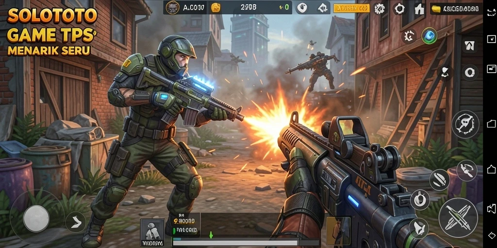 Tampilan gameplay SOLOTOTO yang memukau dengan aksi seru.